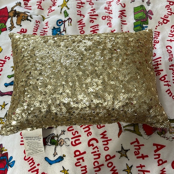 Gold sequin pottery barn pillow - Picture 1 of 4